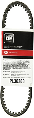Gates PL30208 Premium PowerLink Continuously Variable Transmission (CVT) Scooter Belt, Black