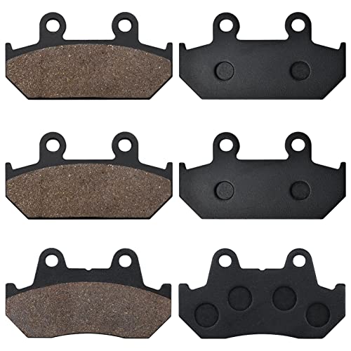 SOLLON Front and Rear Brake Pads for Honda GL 1500 Goldwing 1500 SE L GL1500 GL1500SE L GL1500A Aspencade GL1500I Interstate 1988-2000