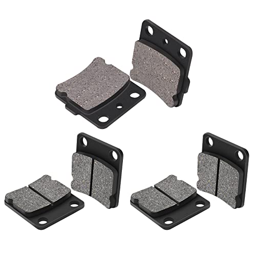 AHL Semi-metallic Brake Pads Set for Yamaha YFM350 Warrior 1989-2004 YFM350 Wolverine 1995-2005 BANSHEE 350 YFZ350 YFZ 350 1988-2009 YFS200 Blaster 2003-2006