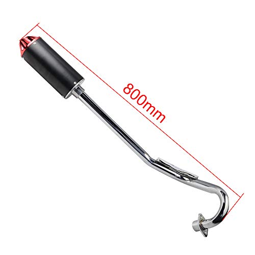 FLYPIG BLACK/RED HIGH PERFORMANCE AFTERMARKET Racing Muffler Exhaust Pipe System kit For Honda XR50 CRF50 XR CRF 50 Chinese 70 110 125cc SDG TAOTAO COOLSTER PIT BIKE EX16 Pit Dirt Bikes