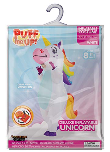 Spooktacular Creations Full Body Unicorn Inflatable Costume Adult (White)