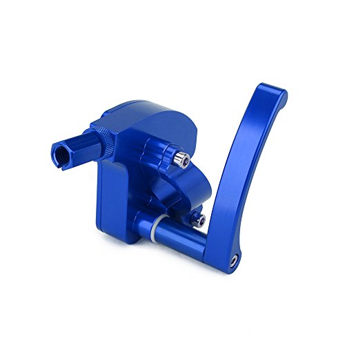 AnXin ATV Thumb Lever Control Throttle Housing Assembly Universal 7/8" CNC for Raptor 700 Banshee 350 Blaster 200 Warrior 350 YFZ450 King Quad LTZ250 Sportrax 450 TRX450ER TRX450R ATV Quad Blue