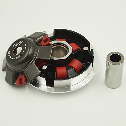Glixal ATKS-042 GY6 125cc 150cc High Performance Racing Variator Kit with 13g Roller Weights for Chinese 4-Stroke 152QMI 157QMJ Scooter Moped ATV Engine Front Clutch