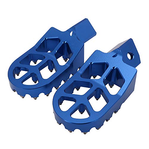 AnXin Motorcycle Foot Pegs Footpeg Pedals FootRest for PW50 1981-2021 PW80 1983-2006 Pit Dirt Bike Blue