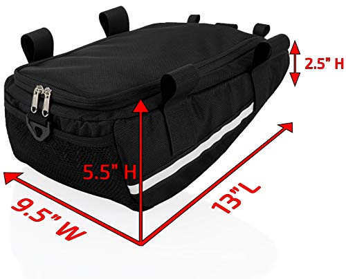 Chase Harper USA 5000 for Lowered Frames - Compatible with all Honda Ruckus Model Years with a Lowered Seat Frame - Water and Tear-Resistant Ballistic Nylon - Black