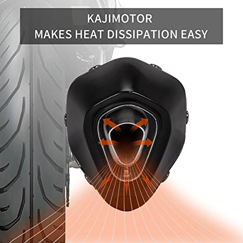 KAJIMOTOR Slip on Exhaust Motorcycle Muffler Silencer Tail Link Exhaust Midpipe System with Removable DB Killer for Honda CBR300R CB300F CBR300 CB300R CBR 300 2008-2018