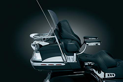 Kuryakyn 8991 Motorcycle Accessory: Swing-Out Padded Passenger Armrests with Drink/Cup Holder for 2001-17 Honda Gold Wing GL1800 Motorcycles, Chrome