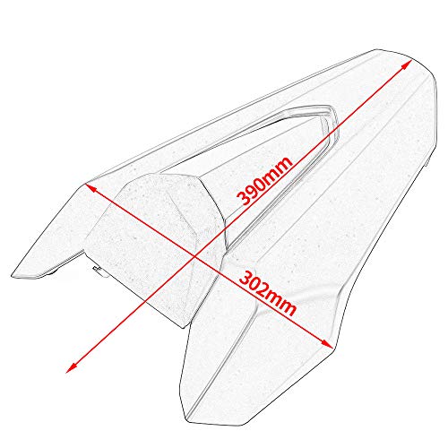 Safuotn Motorcycle CB650R CBR650R Rear Seat Cowl Cover Passenger Pillion Cowl Solo Seat Cover Tail Section Fairing for Ho-n-da CB 650R CBR 650R 2019 2020 CBR650 R Accessories (Carbon fiber look)