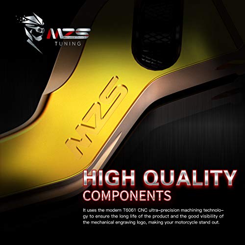 MZS Gold Motorcycle Brake Clutch Levers Wheel Roller Adjustable Short CNC Compatible with CMX 300 500 Rebel Fury VTX1300CX VT750 Phantom Shadow NC750S NC750X Black Spirit