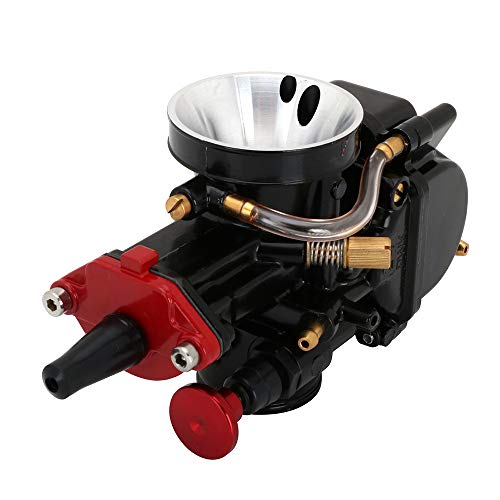 PWK 32mm Carburetor Motorcycle Power Jet Carb Racing Performance Universal For 125cc to 200cc Pit Dirt Bike Motocross Enduro On/Off Road ATV Quad Scooter Black