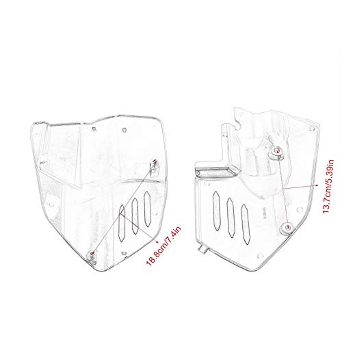 Worldmotop for Gl1800 Chrome Engine Lower Side Frame Covers compatible with Honda Goldwing 1800 GL1800 2018 2019 2020 2021 (A)