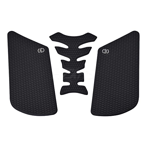 HZXHS Motorcycle Anti Slip Tank Pad Stickers For Honda VFR800 1998 1999 2000 2001 2002 2003 2004 2005 2006 2007 VFR 800 (A), Black (1998-2007)
