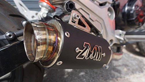 ZoOM Exhaust Honda MSX 125 GROM 125SF 2013-2019 Full System Low Mount Black 2SLZ
