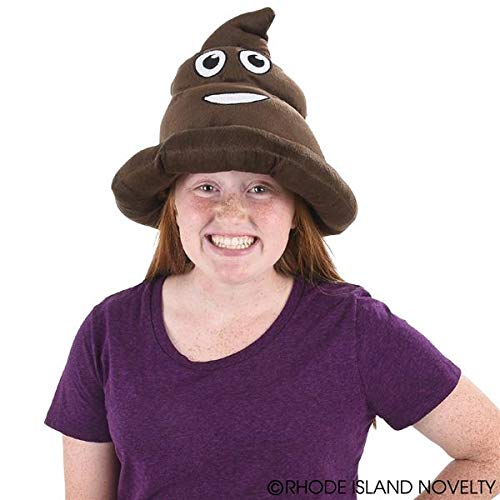 Rhode Island Novelty Brown Emoticon Poop Hat 1 Per Order