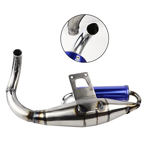 FLYPIG Exhaust W/ Expansion Chamber For Honda AF18 AF24 AF27 AF28 AF30Dio Exhaust System Muffler Pipe Elite Sym 50(Dio SA50 SR50 SK50 SYM DD50 Arnada 50 Dio 50 DD50 Jolie 50 )