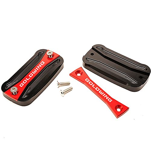 MOWOK For HONDA Goldwing GL 1800 1500 GL1800 GL1500 Motorcycle Front Brake Fluid Reservoir Cover Oil Cap (Red)