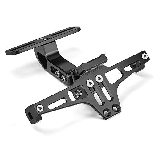 KEMIMOTO Motorcycle License Plate Bracket Fender Eliminator Kit Universal Motorcycle License Plate Holder Mount Motorcycle Tail Tidy