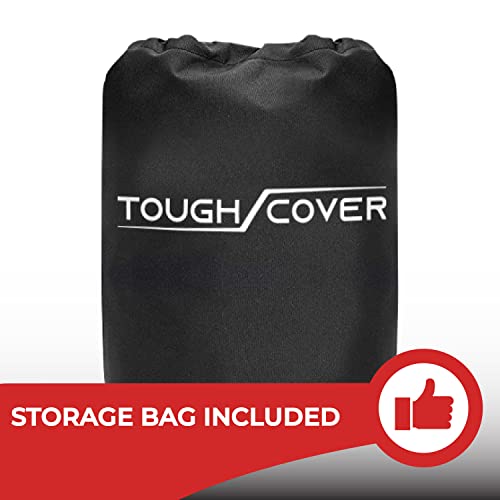 Tough Cover Basic Edition ATV Cover, Heavy Duty 210D Marine Grade Fabric, Quad Cover for Kawasaki, Honda, Polaris, Yamaha, and More. Protection Against Water, Wind, UV. 4 Wheeler Accessories (Black)