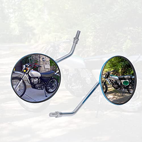 Motoparty Motorcycle Mirrors,Rear View Mirror, M10×1.25, for Honda CB125S CT70 MT125 MT250 XL100 XL125 XL175 XL70 CT125 SL100 SL125 CB CT MT XL SL