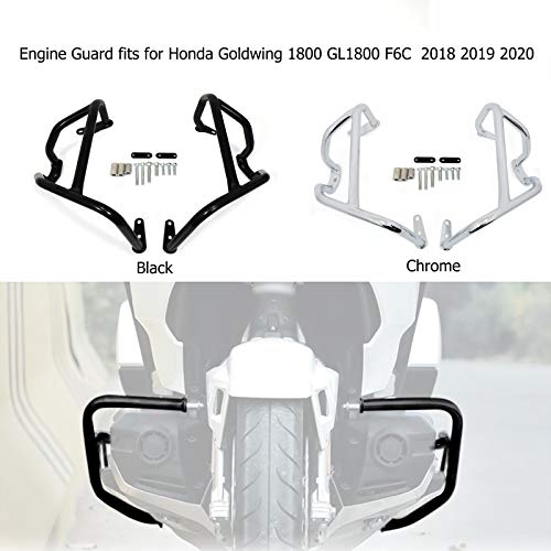 BAIONE Crash Bar Highway Engine Guards Side Engine Protectors for Honda Goldwing 1800 GL1800 F6C 2018-2021 (Chrome)