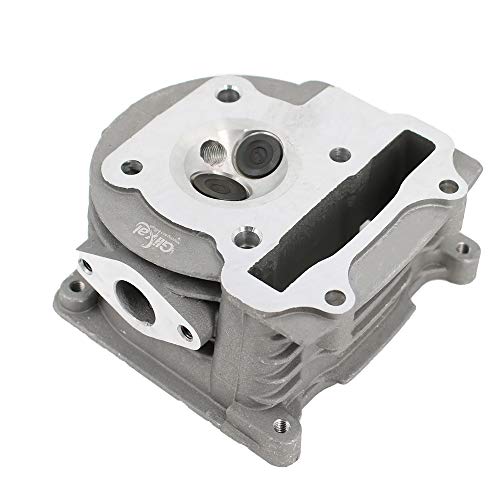 Glixal ATGT-006 GY6 49cc 50cc to 60cc 44mm Performance Cylinder Head with Valves for 139QMB 1P39QMB Chinese Scooter Moped ATV Quad Go Kart (Non EGR Type, 64mm Valve)