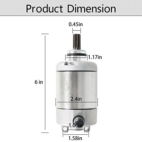 waltyotur Motorcyclr Starter Motor Replacement for Honda CBR 600 RR CBR600RR Fireblade 2003-2006