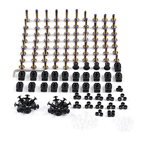 SPORT FAIRING Universal Fairing Bolt Kit M5 M6 Stainless Steel Motorcycle Screws Fasteners Fit for Kawasaki Suzuki Honda Yamaha