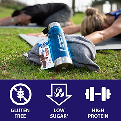 Pure Protein Bars, High Protein, Nutritious Snacks to Support Energy, Low Sugar, Gluten Free, Chocolate Deluxe, 1.76 oz., 12 Count (Packaging may vary)