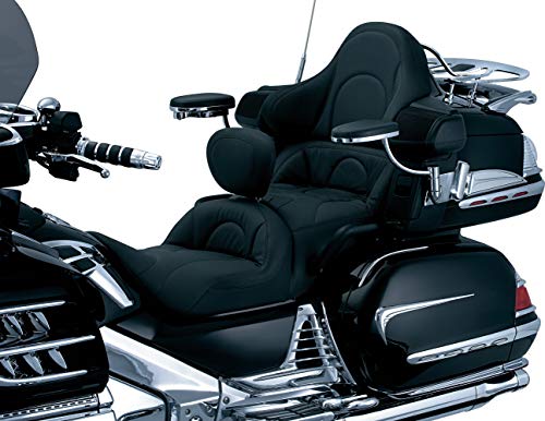 Kuryakyn 8991 Motorcycle Accessory: Swing-Out Padded Passenger Armrests with Drink/Cup Holder for 2001-17 Honda Gold Wing GL1800 Motorcycles, Chrome