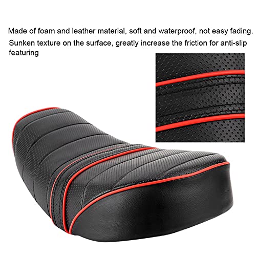 Motorcycle Saddle, Motorcycle Retro Leather Seat Saddle Cushion Fit for Honda Z50 Z50J Z50R G50F Golf50 Monkey