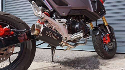 ZoOM Exhaust Honda MSX 125 GROM 125SF 2013-2019 Full System Low Mount Black 2SLZ