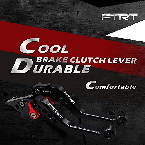 FTRT Short Brake Clutch Levers Compatible with CBR600 F2,F3,F4,F4i 1991-2007, SHADOW750 97-04, CB599/CB600 HORNET 98-06,CB400 2014, CB900 Hornet 02-06,NC700 S/X 12-13,Black