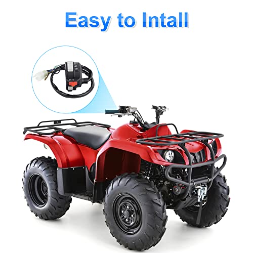 WATERWICH Handlebar Headlight Switch Compatible with Yamaha Warrior Wolverine 350 Kodiak 400 2001 2000 1999 1998 Replaces 4GB-83973-01-00 4GB-83973-00-00