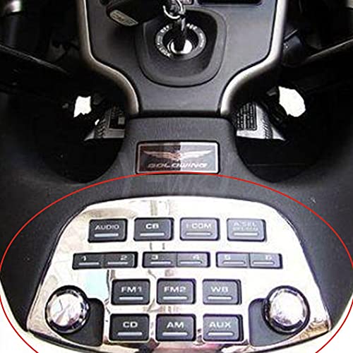 For Honda Goldwing GL1800 2001 2002 2003 2004 2005 2006 2007 2008 2009 2010 Goldwing 1800 GL 1800 Gold Wing Motorcycle Radio Accent Panel And Knob Sets Chrome