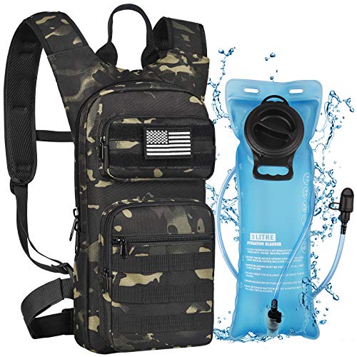 NOOLA Hydration Backpack with 3L TPU Water Bladder, Tactical Molle Wat – Zoom Zoom Parts