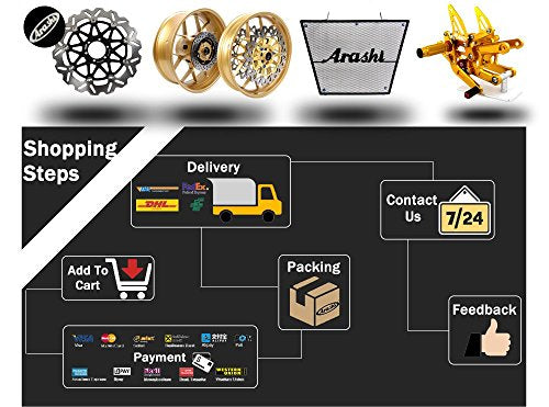 Arashi Front Indicator Turn Signal Lens Light Cover for Honda GL1800 Goldwing 2001-2017 Motorcycle Replacement Accessories Clear Lens GL 1800 2002 2003 2004 2005 2006 2007 2008 2009