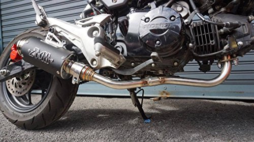 ZoOM Exhaust Honda MSX 125 GROM 125SF 2013-2019 Full System Low Mount Black 2SLZ
