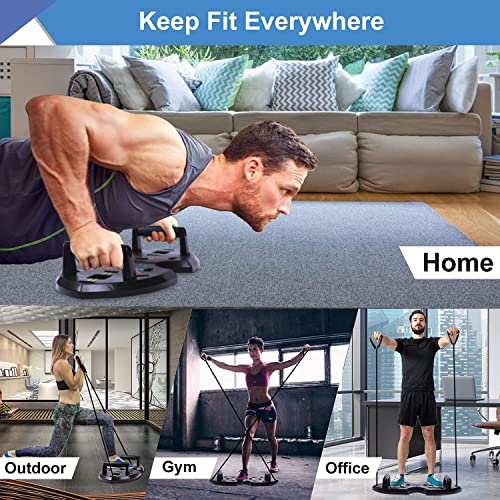 LALAHIGH Push Up Board, Upgraded 15 in 1 Push Up Bar, Premium ABS Pushup Stands w/ Drawstring Bag, Professional Pushup System for Chest, Tricep, Back, & Abs Workout, Portable Home Strength Training Equipment