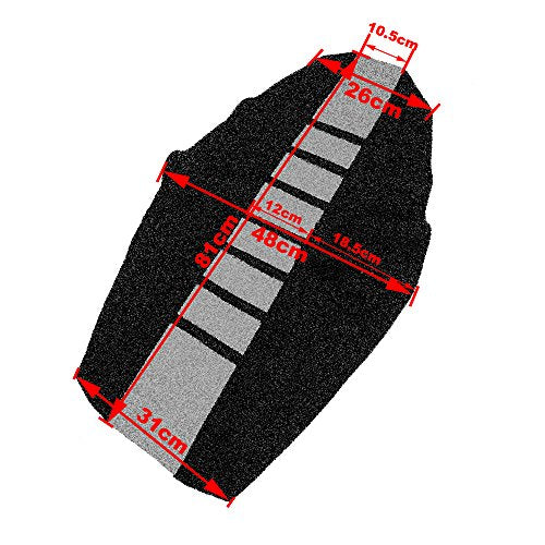 JFG RACING Red Universal Gripper Soft Seat Cover for All Bike Dirt Motorcycle