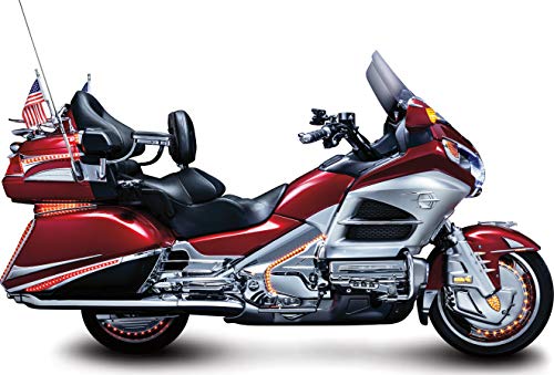 Kuryakyn 8991 Motorcycle Accessory: Swing-Out Padded Passenger Armrests with Drink/Cup Holder for 2001-17 Honda Gold Wing GL1800 Motorcycles, Chrome