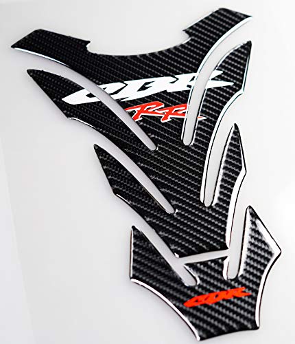REVSOSTAR Real Carbon Look, Protector Pad, Tank Pad Decal Stickers, Tank Side Traction Pad, Fuel Gas Tank Cap,Anti Slip sticker, Traction Side, Fuel Knee Grip Decal for CBR 600RR 2003-2006