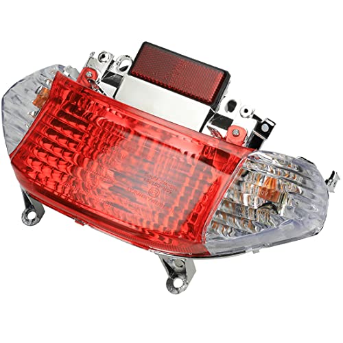 FVRITO Rear Tail Light Brake Turn Signal Taillight for Gy6 49cc 50cc Tao Tao Sunny ATM-50 Roketa Sunl Jonway Baja SC50 Baccio Heat Coolsport Icebear Chinese Scooter Moped Motorcycle Motor 125cc 150cc
