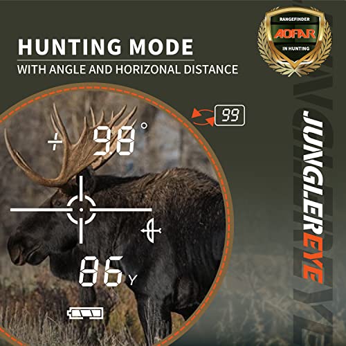 AOFAR HX-1100V Rangefinder for Hunting Archery, 1100 Yards with Angle and Horizontal Distance, High-Precision for Bow Hunting with Range,Speed,Scan Mode,6X,Lightweight,Free Battery,Carrying Case
