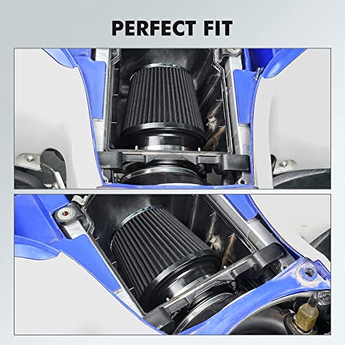 NICECNC Black Airbox Intake Kit Compatible with Yamaha YFZ450R 2009-2023 2022 2021 2020 2019 2018 2017 2016 2015, YFZ450X 2010-2011, YFZ 450 2007-2009 2012-2013, 2017 Replacement for 5D3-14459-00-00