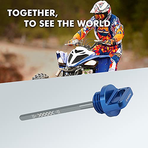 NICECNC T6 Aluminum Engine Oil Dipstick with O-Ring Compatible with Yamaha Raptor 700 YFM700 YFZ 450 2004-2009,2012-2013 Replacement for 5LP-21761-00-00 5LP-21761-00-00 See Fitment