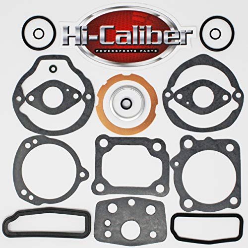 Hi-Caliber Powersports Parts QUALITY Top End Engine Motor Gasket Kit for 1974-1978 Honda ATC 90 90K and 1979-1985 Honda ATC 110 3-wheel ATVs