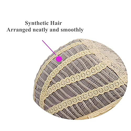 DKE and YMQ Mens Wigs, Fluffy and Realistic Short Hair Old Man Wig, Men’S Natural Daily Use Hair Suitable for Middle-Aged and Elderly People,Gray