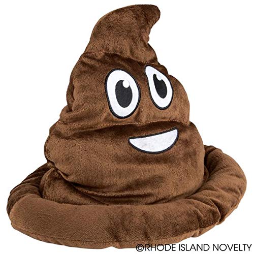 Rhode Island Novelty Brown Emoticon Poop Hat 1 Per Order