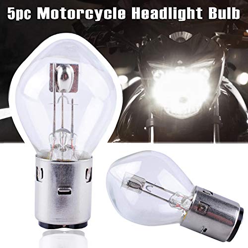 Poweka S2 12V 35/35w Chinese Scooter Light Bulb Fits for 50cc 150cc 250cc Znen Jonway Tank Baron (5 Packs)