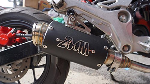 ZoOM Exhaust Honda MSX 125 GROM 125SF 2013-2019 Full System Low Mount Black 2SLZ